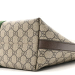 GG Supreme Monogram Medium Ophidia Tote Bag Brown