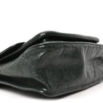 Crinkled Calfskin Matelasse Monogram Medium Niki Chain Satchel Dark Green