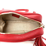 Pebbled Calfskin Small Soho Disco Bag Tabasco Red