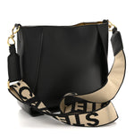 Eco Alter Nappa Perforated Logo Mini Crossbody Black