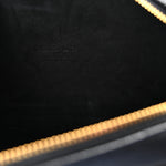 Grained Calfskin Caro Double Pouch Black