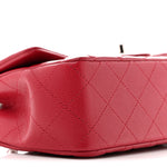 Caviar Quilted Mini Rectangular Flap Pink