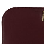 Caviar Quilted Small Business Affinity Flap Burgundy