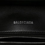 Nappa Calfskin Quilted Touch B Puffy Clutch Black