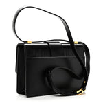 Box Calfskin 30 Montaigne Flap Bag Black