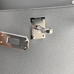 Metallic Chevre Chamkilight Mini Kelly Sellier 20 Argent