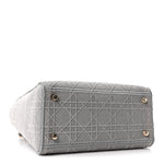 Canvas Embroidered Cannage Medium Lady D-Lite Gray