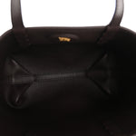 Grainy Calfskin Mini Reversible Tote Peat Sand