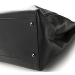 Calfskin Calf Hair Leopard Print Large Peekaboo Iconic Satchel Black