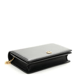 Calfskin Mini GG Marmont Chain Wallet Black