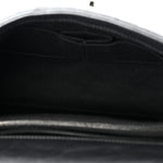 Metallic Aged Calfskin Quilted Small Coco Handle Flap Charcoal