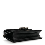 Velvet Skipper Crystal GG Monogram Small Dionysus Shoulder Bag Black Black Diamond