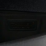 Caviar Quilted Small Boy Flap Black