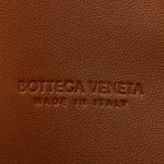 Suede Intrecciato Long Andiamo Top Handle Clutch  Amber