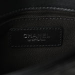 Calfskin Quilted CC Uniform Flap Belt Bag Black