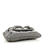 Nappa Vertical Matelasse Small Maxi Horsebit Chain Shoulder Bag Gray