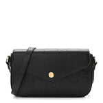 Gilbert Calfskin GG Super Mini Shoulder Bag Black