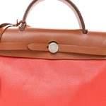 Toile H Berline Vache Hunter Herbag Zip 31 PM Orange Mecano Fauve