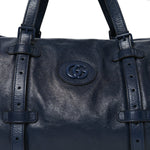 Piuma Lux Energy Monochrome Double G Duffle Bag Blue