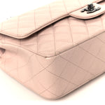 Caviar Quilted Medium Double Flap Light Pink