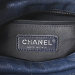 Aged Calfskin Quilted Small Gabrielle Hobo Navy