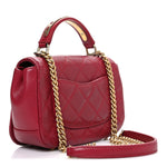 Caviar Mini Carry Around Flap Bag Red