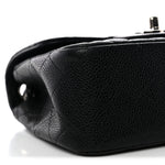 Caviar Quilted Mini Square Flap Black