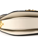 GG Supreme Monogram Horsebit 1955 Shoulder Bag Beige Mystic White