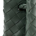 Nappa Intrecciato Medium Andiamo Shoulder Bag Aloe