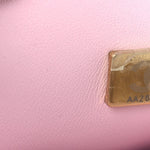 Crystal Embellished Metallic Lambskin Mini Chanel 22 Light Pink