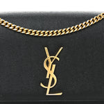 Grain De Poudre Medium Classic Monogram Kate Satchel Black