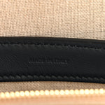 Canvas Calfskin Teen Soft 16 Shoulder Bag Vanilla Navy