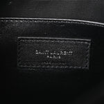 Patent Calfskin Matelasse Monogram Baby Niki Chain Satchel Black