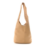 Grained Calfskin Bindle Three Bag Beige