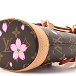 LV X TM Monogram Cherry Blossom Nano Bucket Sakura Brown