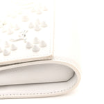 Calfskin Spikes Loubinthesky Paloma Wallet On Chain White