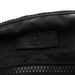 Nylon Monogram Medium Flat Messenger Bag Black