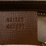 GG Supreme Monogram Azalea Calfskin Small Horsebit 1955 Top Handle Bag Beige Ebony Brown Sugar