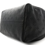 Calfskin Monogram Speedy P9 Bandouliere 40 Ultra Black