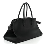 Matte Grained Calfskin EW Margaux Black