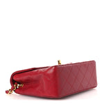 Lambskin Quilted Mini Square Flap Red
