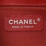 Caviar Quilted Small Boy Flap Dark Red