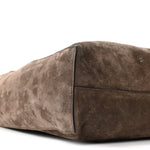 Suede Calfskin Frida Tote Brown