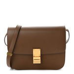 Box Calfskin Medium Classic Box Flap Bag Camel