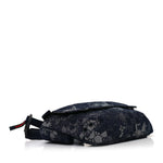 Denim Monogram Web Belt Bag Blue Multicolor