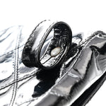 Patent Flap Waist Belt Bag Black