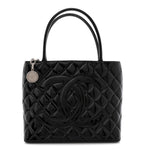 Patent Medallion Tote Black