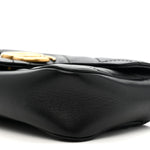 Calfskin Matelasse Super Mini GG Marmont Shoulder Bag Black