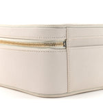 Caviar Quilted Large CC Filigree Vanity Case White
