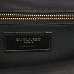 Grain De Poudre Matelasse Chevron Large Monogram Satchel Black
